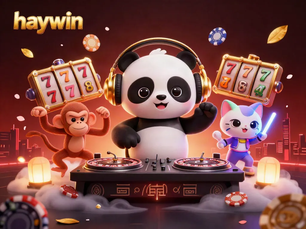 Experience the excitement of casino gaming with haywin, featuring vibrant cartoon characters and dynamic elements.