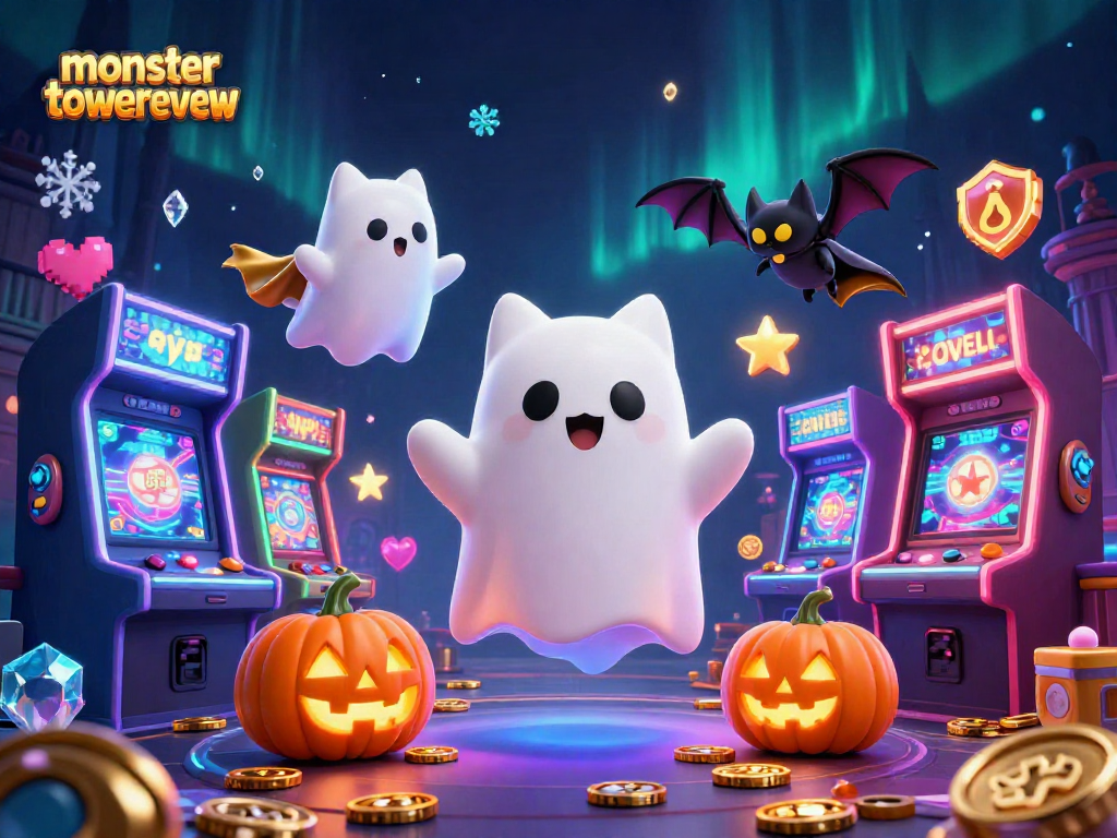 Engage in thrilling play with the ghost cat in monstertowerreview's haunted casino realm.