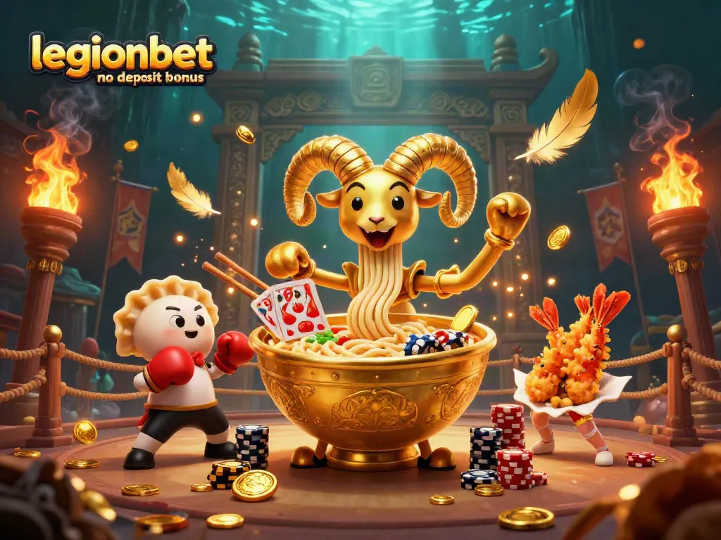 Win big with legionbet no deposit bonus featuring vibrant 3D casino characters and lively game elements.