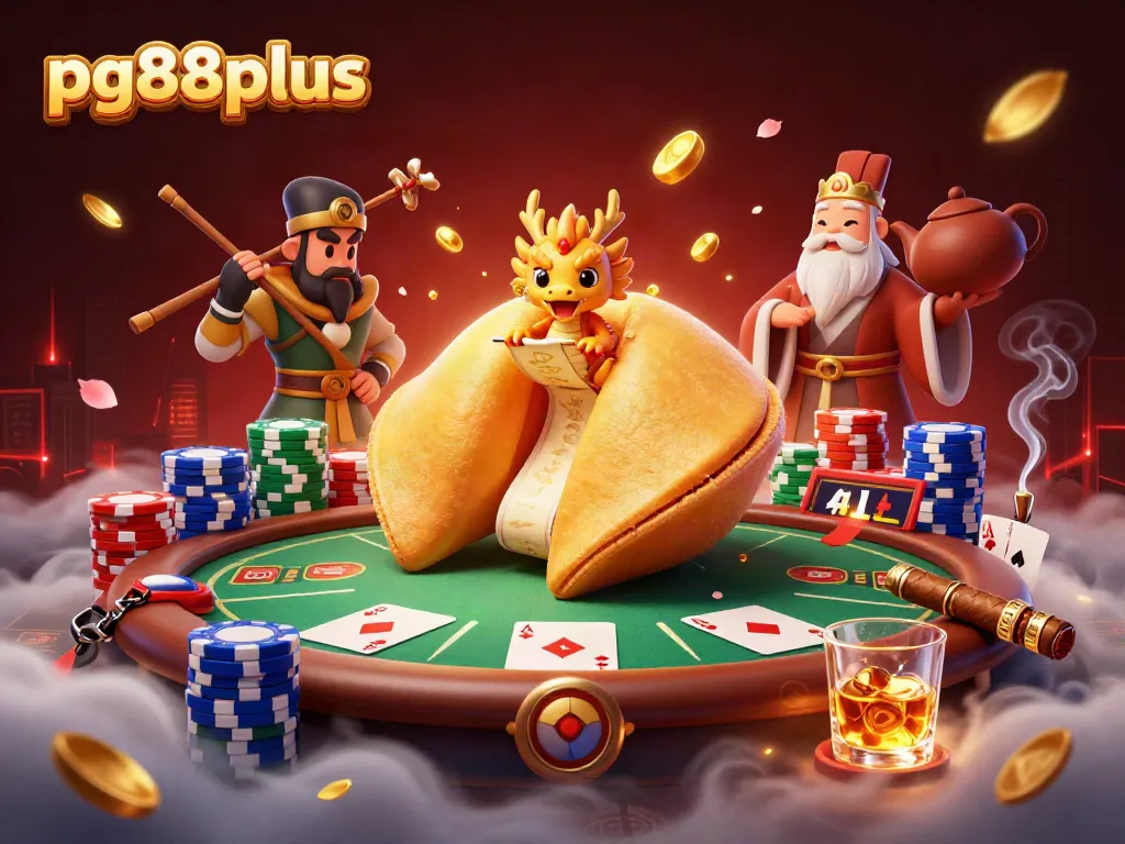 Engage in thrilling gameplay at pg88plus with unique fortune cookie characters and vibrant casino elements.