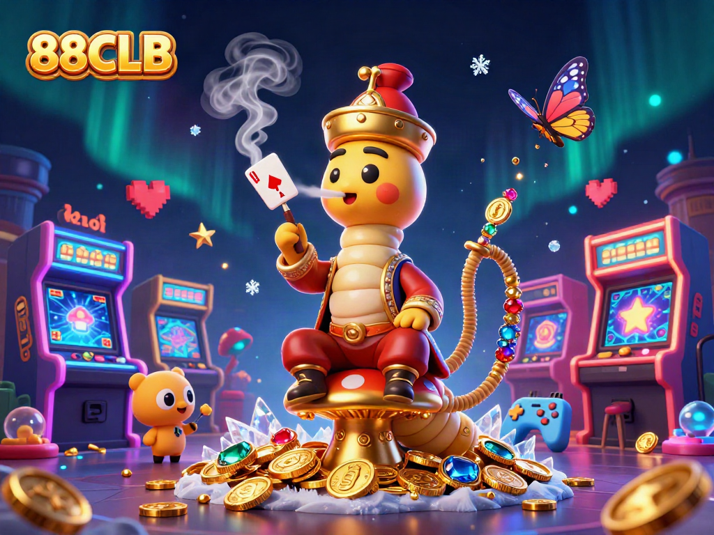 Experience thrilling gaming action with 88CLB and a vibrant 3D casino scene!
