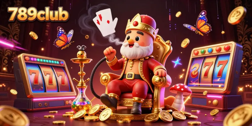 Engage with thrilling slot gaming action at 789club, featuring vibrant neon elements and exciting gameplay.